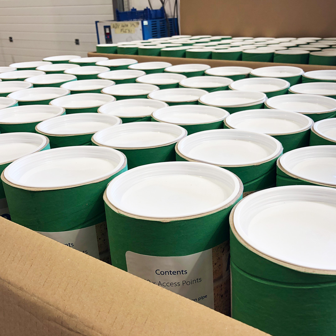 S1Euk's tweet photo. This large order of AccessPoints was prepared for a customer last week.  We have plenty in stock, ready to go out as needed.

AccessPoints create a professional finish when you've added an entry point to a pipe for rodding or CCTV.

For more:  https://t.co/hAgAFbLkDC https://t.co/T4GIRveSvm