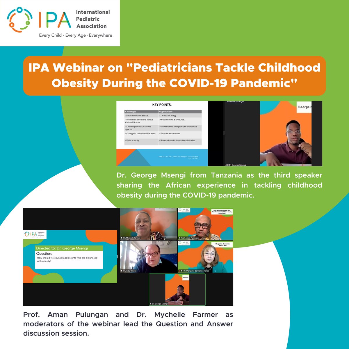 IPAWorldorg's tweet photo. The International Pediatric Association conducted the international webinar: “Pediatricians Tackle Childhood Obesity During the COVID-19 Pandemic” on 2 March 2022. Watch the full recording on IPA YouTube channel: https://t.co/NJXDRQ93NU
#IPA #IPAWebinar #IPAEvent #EnverHasanoglu https://t.co/XY15LUVNZN