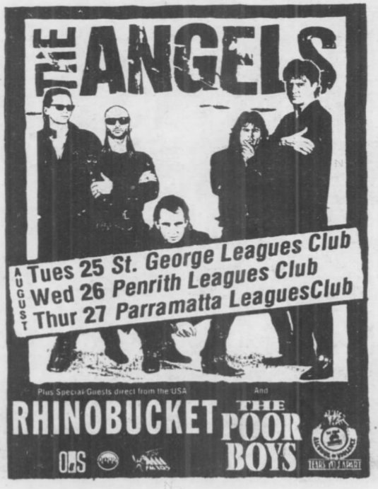 gigsyoumissed's tweet photo. August 1992
The Angels
/w Rhinobucket + The Poor Boys
@ Sydney venues https://t.co/1VXbBZYidv