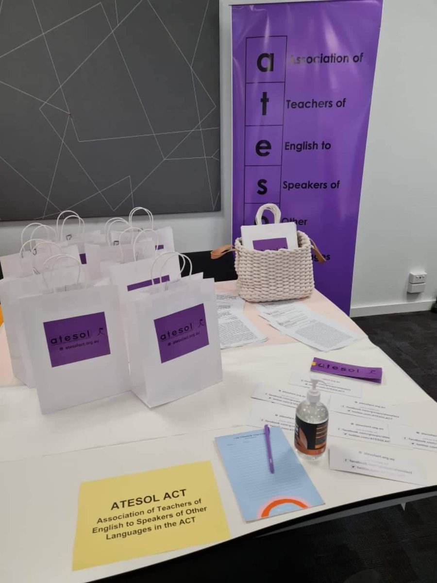 ATESOLACT's tweet photo. With @Sarah_Warren1 today at Signadou campus of ACU @ACUmedia to promote membership with final year PSTs. https://t.co/y69hrkYux1