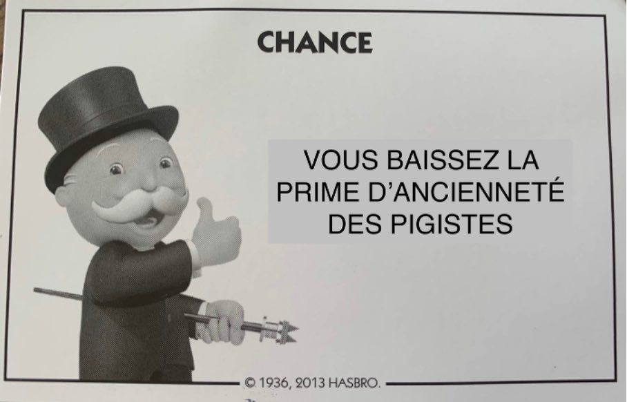 2⃣0⃣1⃣5⃣ @InfoProDigital tire une #CarteChance, rabote la prime d’ancienneté et fait croire que les #pigistes ont profité d’une situation antérieure favorable.
😭Ils perdent plusieurs centaines d’euros par an 2/9