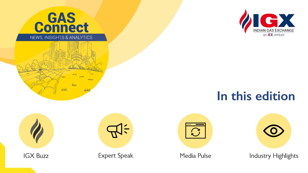 IGX_India_'s tweet photo. April’22 edition of #GasConnect is published!
This issue covers IGX Buzz, Expert Speak, &amp; much more. Raquel Farreres, Sr. Energy Analyst, LNG &amp; Natural Gas Markets @RepsolWorldwide shares insightful article on 'The Indian Natural Gas Market'. 
Read more: https://t.co/5EeLmhWcHf https://t.co/YtNAzV915W