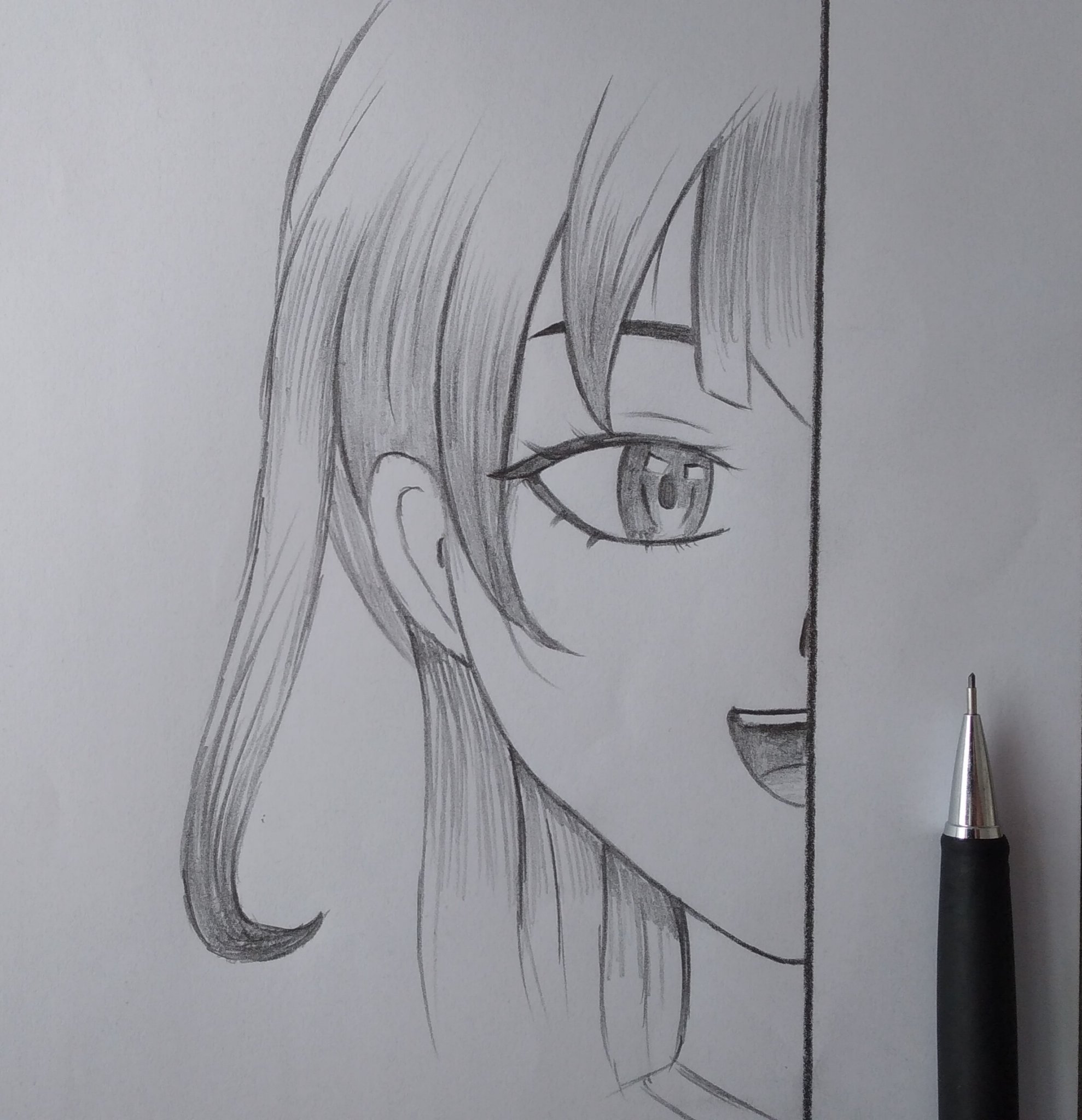 Pencil sketch tag anime pictures on animeshercom