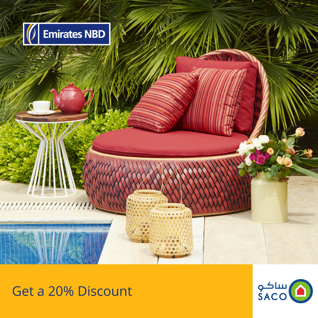 EmiratesNBD_KSA on Twitter "Get a 20 discount on outdoor furniture