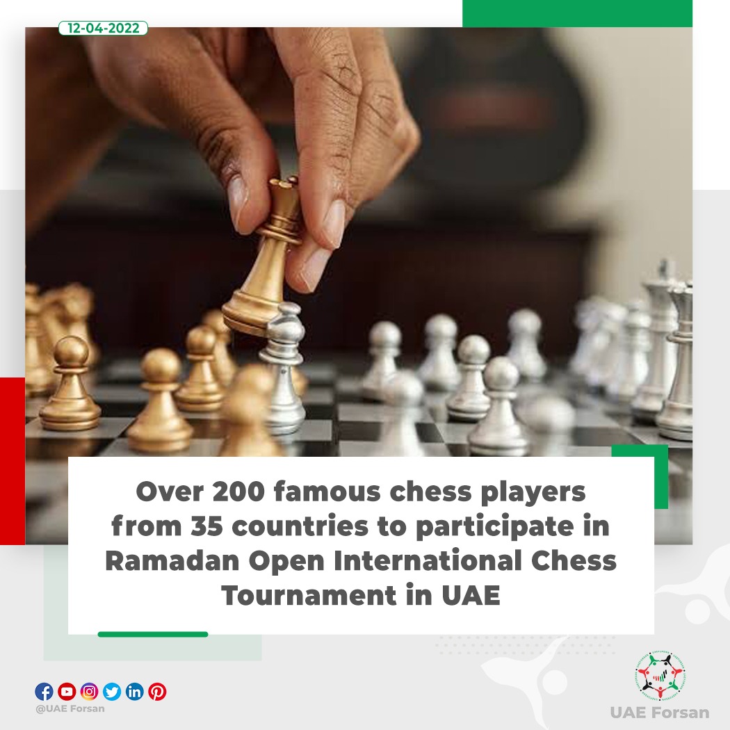 UAE Forsan on Twitter "Over 200 famous chess players from 35 countries