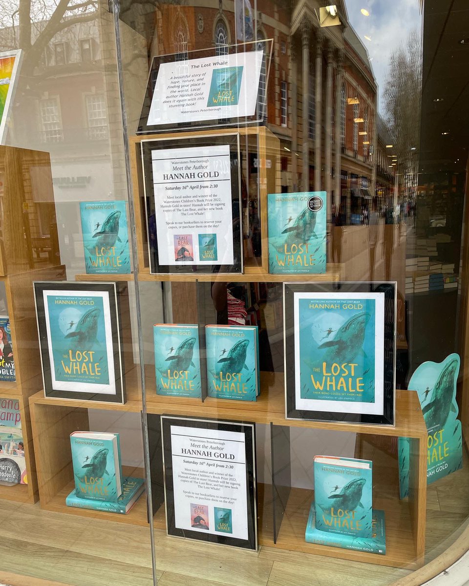 We're super excited to have the wonderful @HGold_author instore on Saturday 16th April, signing copies of the award-winning #TheLastBear and as well as her new book #TheLostWhale. Come join us at 2.30pm! 🐻‍❄️🐳