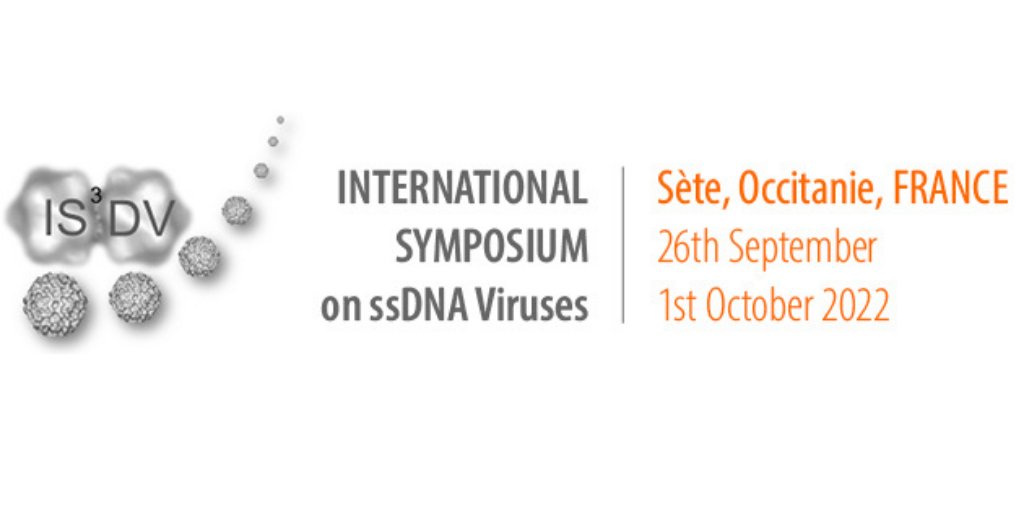 📢 Vous avez jusqu'au 30/04 pour vous inscrire à l'International Symposium on #ssDNA Viruses (IS3DV).
👉 Détails et inscriptions: is3dv-conference.org
#ADN #génome #épidémiologie  #pathogène #vecteur #virus #écologie #colloque #international