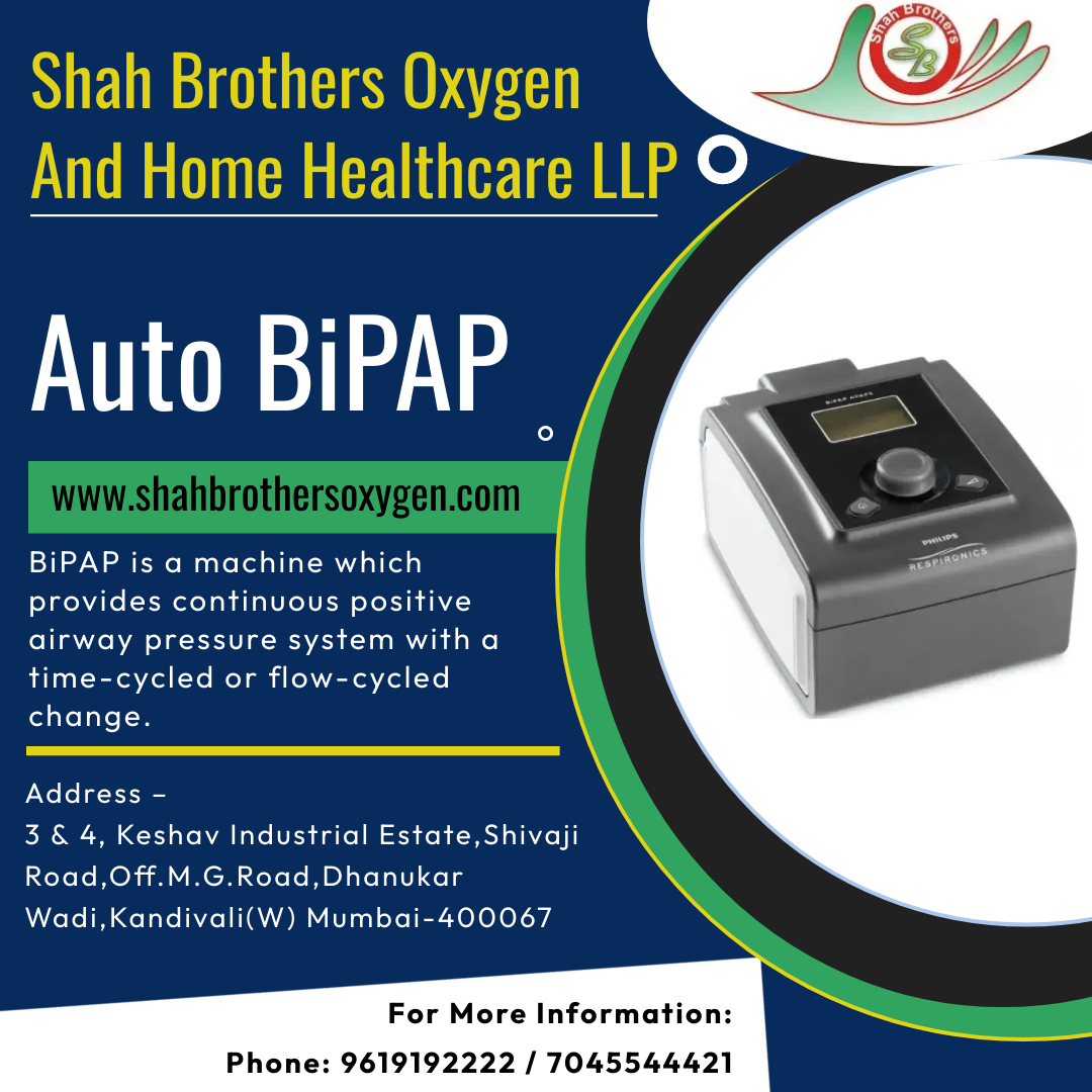 shahbrothersox's tweet image. BiPAP is a machine which provides continuous positive airway pressure system with a time-cycled or flow-cycled change.
Visit to know more: shahbrothersoxygen.com
#shahbrothersoxygen #AutoBiPAP #Healthcare #machine