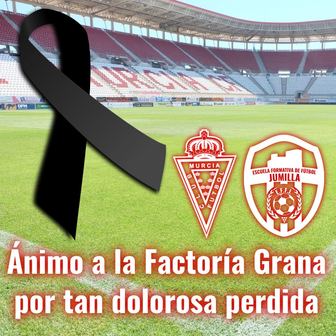 En nombre de EFF de JUMILLA dar el pésame a todos los clubes donde nuestro <a href="/PipaGozalbes/">José Carlos</a>  pudo desarrollar su pasión preferida 
En especial al <a href="/realmurciacfsad/">Real Murcia CF</a> donde realizaba una estupenda labor.En lo personal un mazazo,compartíamos pasiones cerveceras y de la FORMACIÓN
Dep PIPA