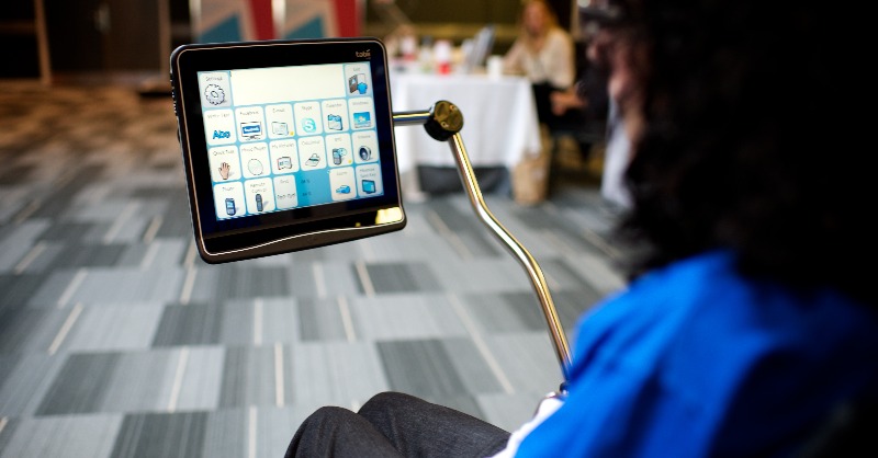 mndassoc's tweet photo. Today is #WorldVoiceDay. Your voice is your identity.
Did you know that over 80% of those living with MND will experience communication difficulties? Including a loss of voice.
There are techniques and communication aids that can help. Click below to discover more.