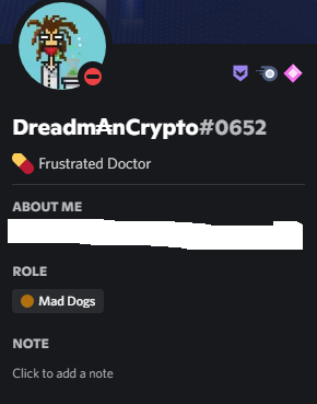 dreadmancrypto's tweet photo. Last 3 days till mint and lost my Whitelist status? Something's fishy 😂🤣

#cnft #nft #cardanoproject #CNFTCommunity  #MadDogCarClub 🔴🔴🔴 https://t.co/p3Mz2qfW9G