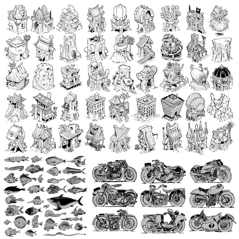 EtheringtonBros's tweet photo. Here's 1% of the designs from just ONE of my 600 PAGE sketchbooks. You can get my ENTIRE GIANT SKETCHBOOK TRILOGY (or single volumes to complete your collection) on LULU here: https://t.co/xuwSyjE3Rf
#gamedev #animationdev #conceptart #comics #gameart #draw #characterdesign https://t.co/snqS8Xmt07