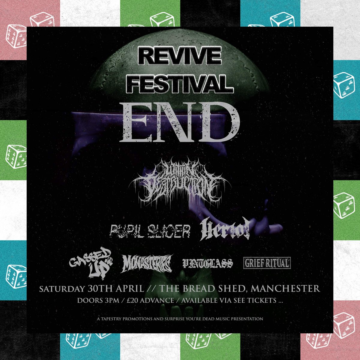 Next show is Revive Festival in Manchester, alongside END, Within Destruction, PUPIL SLICER, HERIOT, Monasteries, Pintglass and Grief Ritual!

Event: facebook.com/events/3126709…
Tickets: seetickets.com/event/revive-f…

📸: @MikConnor_