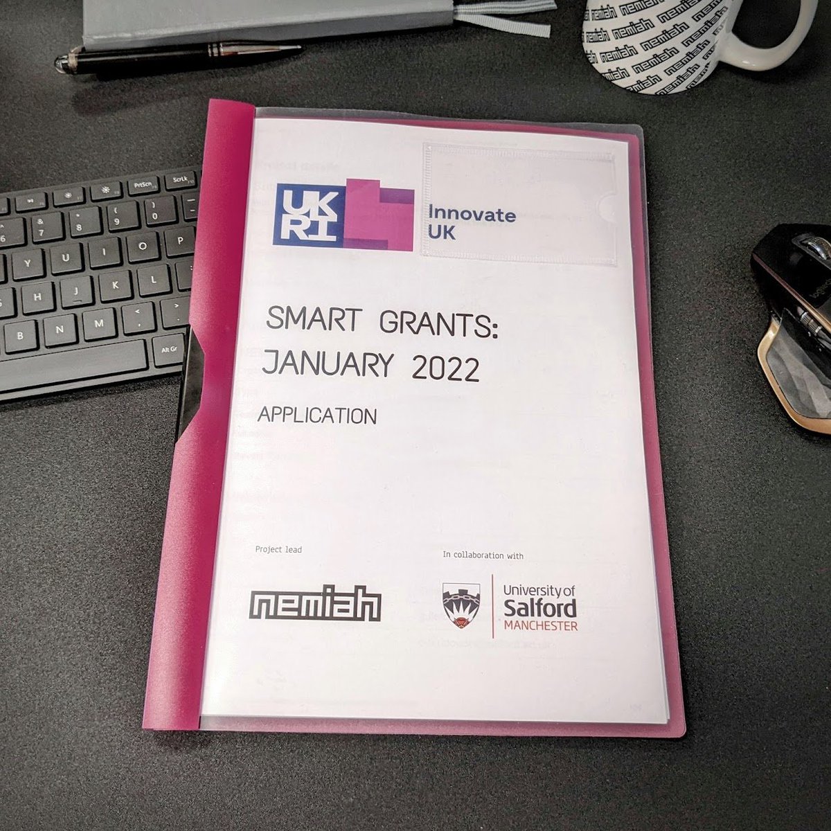 Just submitted an application to <a href="/innovateuk/">Innovate UK</a> for #SMARTgrants funding in collaboration with <a href="/SalfordUni/">University of Salford</a> This exciting project brings together some of the amazing talent at <a href="/leighworkshub/">Leigh Works</a>  and we can't wait to tell you more! 🤞

#innovate #Leigh #InvestInLeigh #funding #SMEgrowth