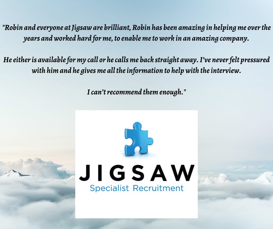 RecruitJigsaw's tweet photo. Thank you very much Annette for your kind review #jigsawjourney #serviceiskey #recruitment #recruitmentdorset #recruitmentreview #jobsindorset https://t.co/DBy5XsSz6E