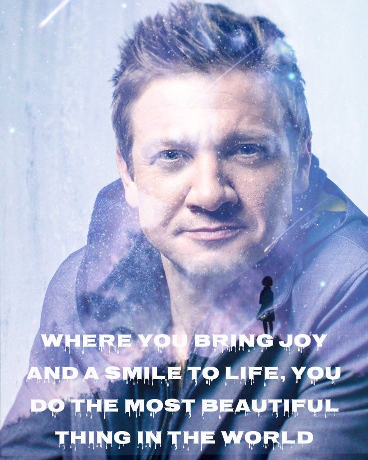 j_c_renners's tweet photo. Nice day to all πβ€οΈπ― @JeremyRenner #JeremyRenner #renner4real #rennervation #rennervations #hawkeye #hawkeyes #clintbarton #mikemclusky #MayorofKingstown https://t.co/eeUthgnyi6