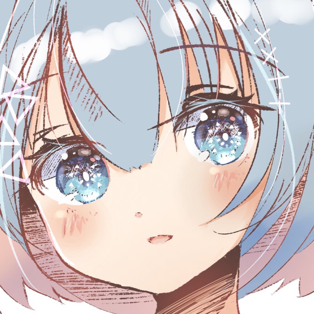 「こない🥺 #顔だけで50リツイート来たら強者 」|れふぃのイラスト