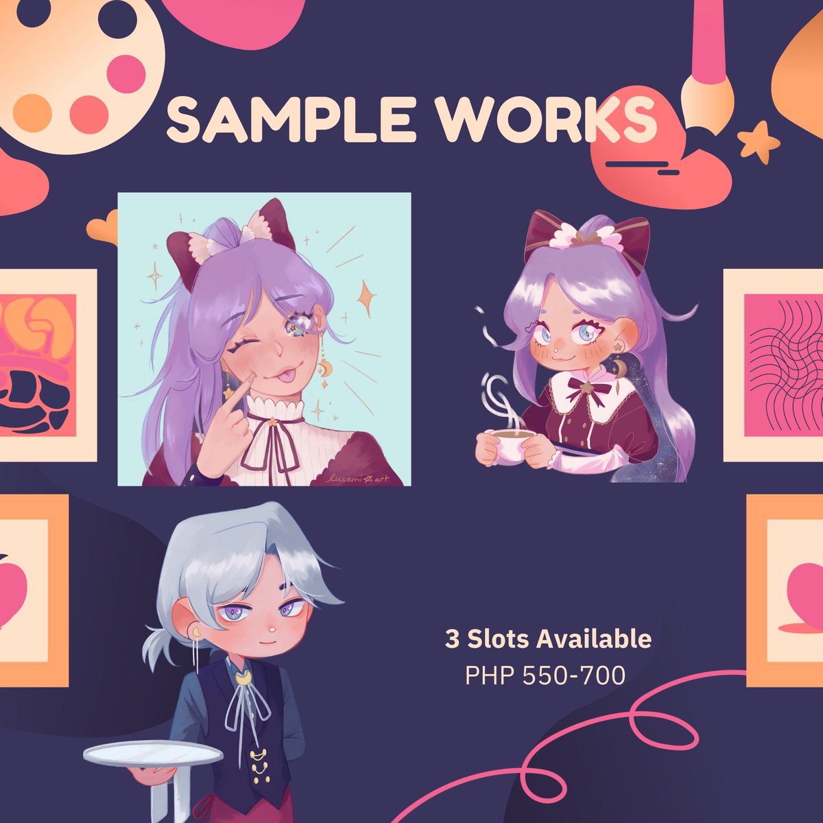 UP_AVCOM's tweet photo. Ready…Set…Draw!! 💥🤠

Fill your heart with dopamine with this artist’s adorable art style~ 💖😊 AVCOMmisions introduces our fourth official illustrator, Liane Balasta, lover of all things cute and frilly!

Check the details below ⬇️❤️

She might just be the right one for you! https://t.co/W1HEYzRRkT