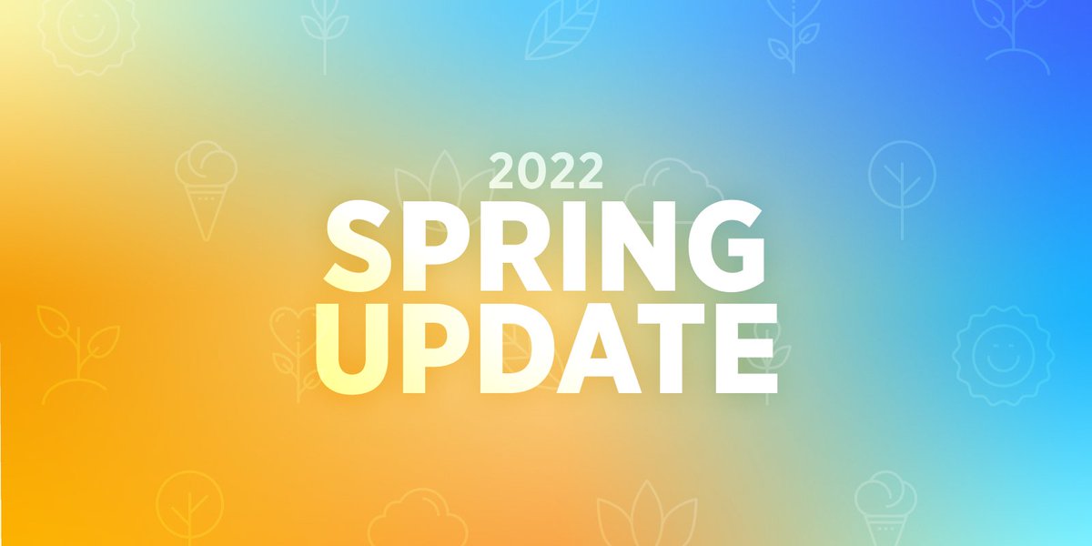 Spring is here, and we're eager to share what we've been working on!

🤖 Bots + API β
👁️ Private servers
📹 PiP streaming
📺 YouTube bot
⚡️ Performance
🤹 ... and more!

Get all the details in our 2022 🌼 Spring Update!
guilded.gg/blog/spring-up…