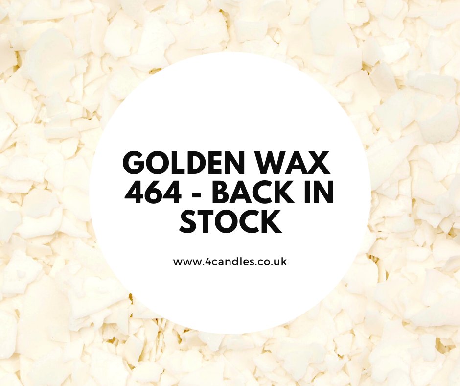 The Golden Wax 464 is now back in stock. Available here on our website: 4candles.co.uk/candle-making-…