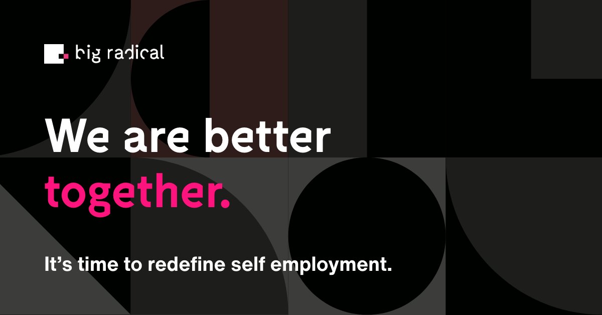 A powerful partnership for future-thinking contractors and freelancers looking for the next level, Big Radical is built on the principle of collective intelligence. 

We believe that, together, we will go further, faster 🚀

Join the journey --≥ etchuk.co/3u86v9r