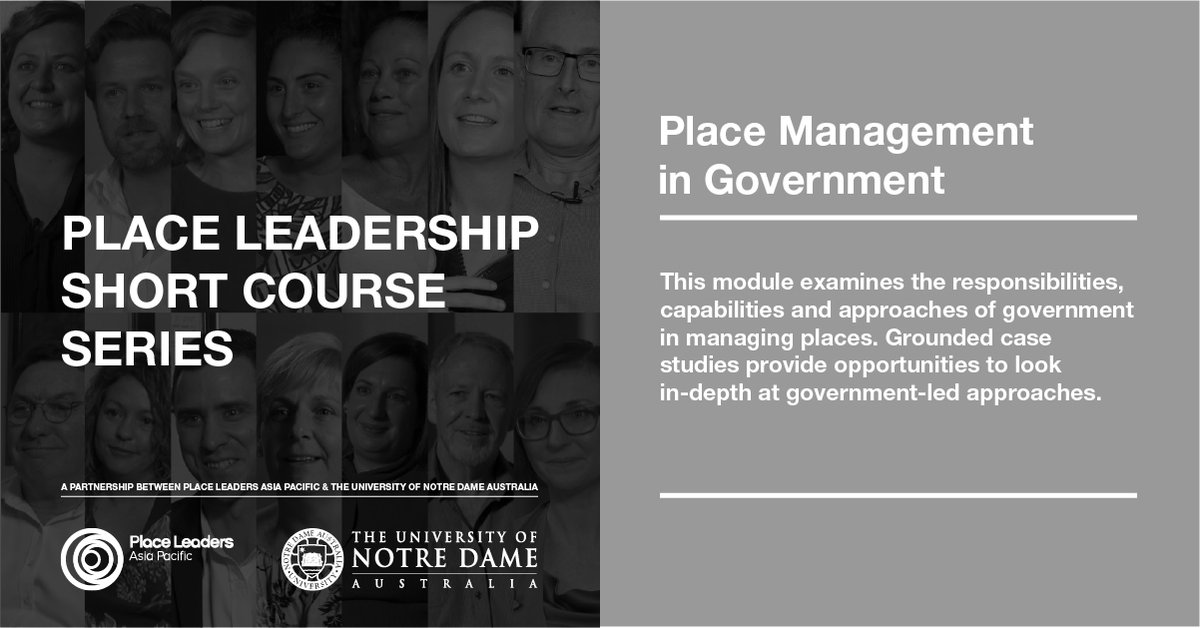 PLACE MANAGEMENT IN GOVERNMENT short course Industry training starts May 2nd and is open for enrollment. To learn more lnkd.in/g9BrjiPq to apply direct lnkd.in/gk9PW5zp #placeleadership #placemanagement #industrytraining