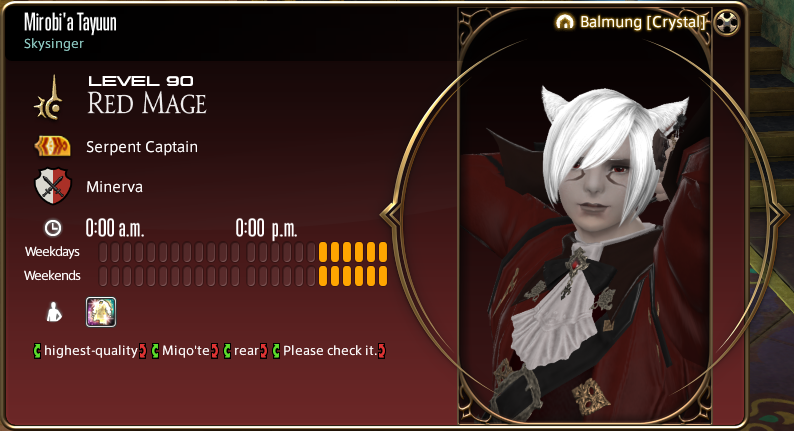 Kokiron's tweet photo. #FFXIV lets pass these around like we are the guys from american psycho https://t.co/hAuvzXkUcm