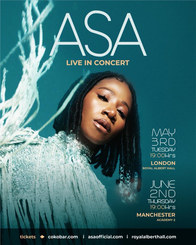 Asa_official's tweet photo. See on May 3rd London 🤍🦅@RoyalAlbertHall 
https://t.co/bn0k9ezPPU https://t.co/mGfVOS6iRa