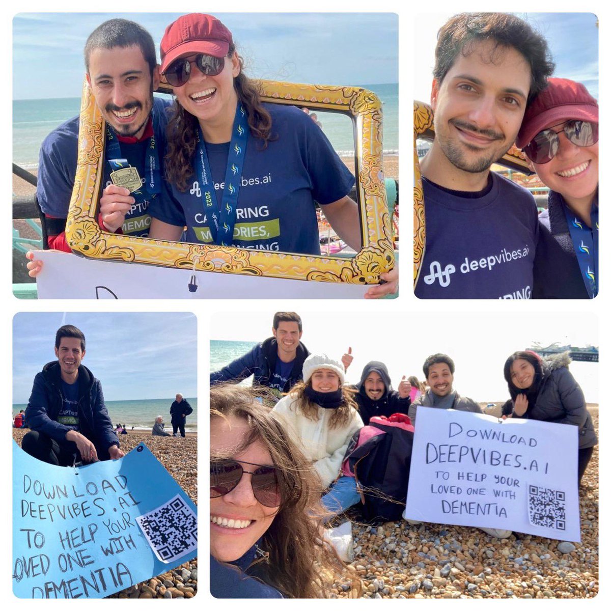 DeepVibes_ai's tweet image. They did it! DeepVibes Team🏃🏻ran the #Brighton10k for @DementiaUK! Congrats guys!!! 🔥

To support the Dementia Research consider donating (here is the link lnkd.in/eSn8-8qv) 🙏

💜 #DeepVibes #TeamDementiaUk 💜