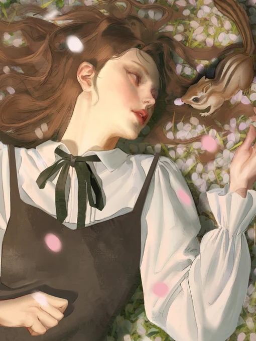 My cherry blossom illustration🌸 with Matcrew was sold to @BM94199 . She's a great artist and always entertains people with great work. I'm very honored and happy she won the auction.🥰🥰🥰 