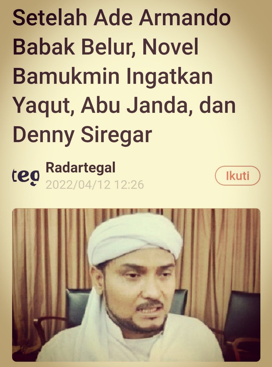 NMS_AmpelDenta's tweet photo. Sudah waktunya cah ndeso Ampel turun gunung kayaknya nih. 

Luh colek Gus Yaqut istri luh bakal jadi janda dan anak luh jadi Yatim pong. https://t.co/xh3vLaiy7r
