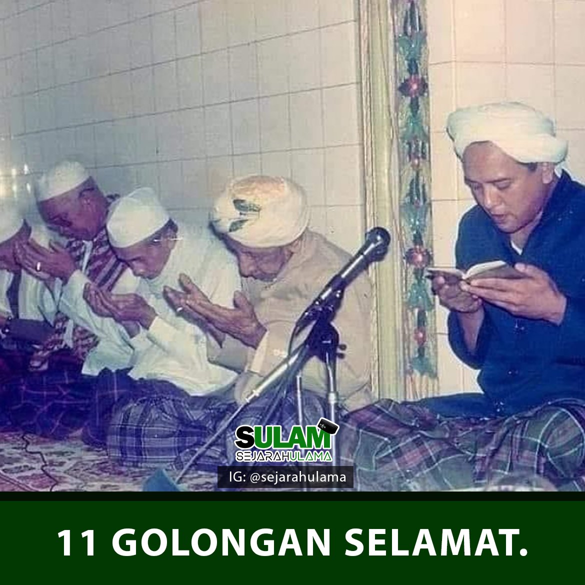 HIDJKSL's tweet photo. [utas]

11 GOLONGAN SELAMAT.

Habib Abdullah bin Husein bin Thohir Ba’alawi dalam Kitab Is’adur Rofiq-nya menyebutkan sejumlah orang yang bernasib baik tanpa hisab di akhirat. ⤵️ ⤵️ https://t.co/Ao1jBWcWus