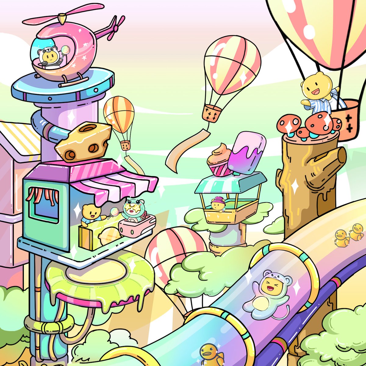 🌈 Our Reveal is Live! 

All Gummies now have new homes! 🍯 

Key Highlights: 
🍭 150 ETH Community Wallet 
🍭 Gummies High-council 
🍭 Developing $GUM Tokens 
🍭 Marketplace / Merch 

Note: Numbering starts at 1 

Refresh the metadata on Opensea! Show us our new frens!❤️