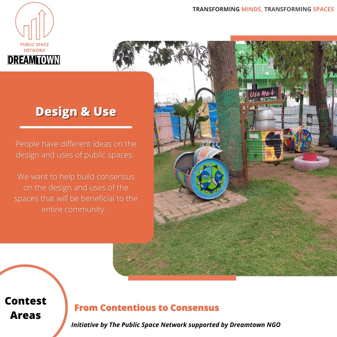 The Consensus Project will lead a co-design process towards a single unified voice on design of 5 public spaces in 5 neighbourhoods in Nairobi. @dreamtownngo @KombGreen @kecccbo @NATION_BKibra @WahengaYouth @UNHABITAT @NMS_Kenya @NemaKenya #ConsensusProject #C2C #PSN
