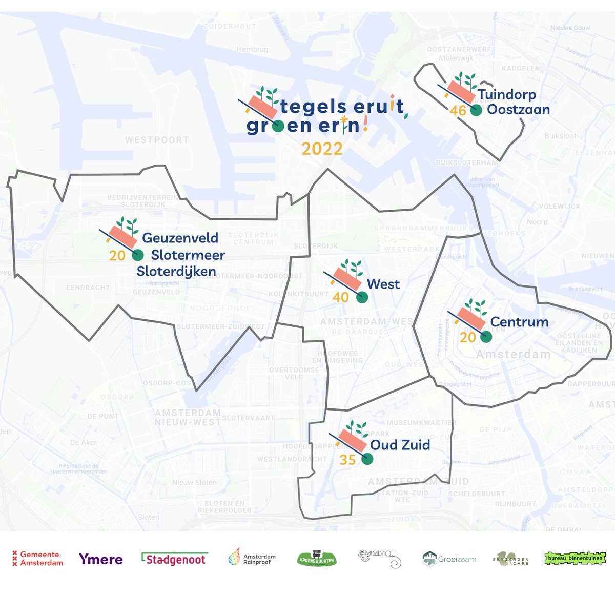 Vandaag start de Week van de groene tuin. Woon je in 1 van deze gebieden? Meld je nu aan 👉🏼 tegelseruit.nl/aanmelden en krijg gratis:
🧱tegels eruit
🦔tuinaarde (5 m3)
👩🏼‍🌾professioneel tuinontwerp
🌸beplantingsplan
🌳boompje
💡tuinadvies &amp; inspiratie
Nog enkele plekken beschikbaar!