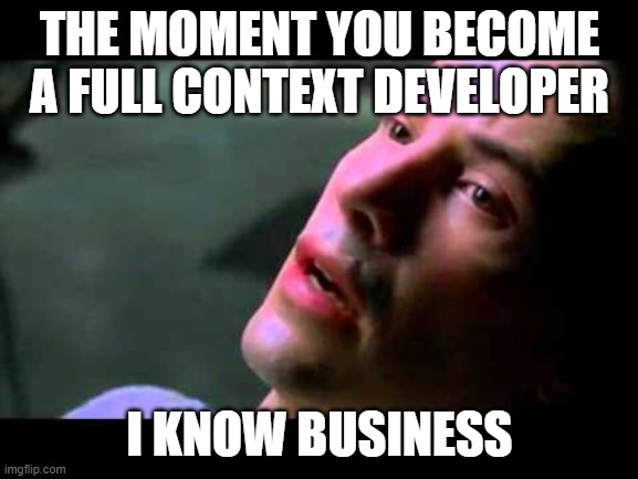 fullctxdev's tweet image. You might think software developers don&apos;t need to care about business, but once you become a lead you realize all we do is actually business. If you feel lost, I&apos;m here to help.

#fullcontextdevelopment #fullctxdev