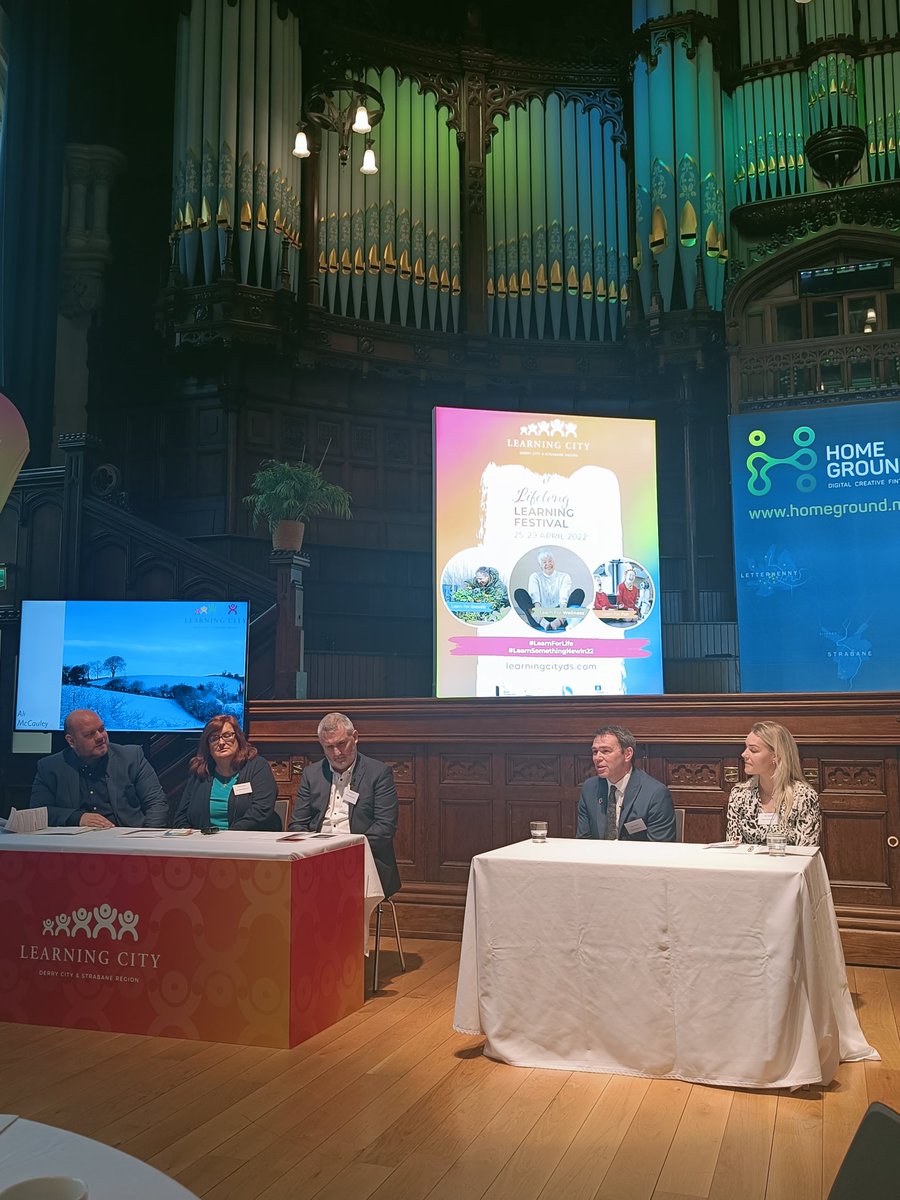 corklearning's tweet photo. Great panel discussion about the Power of Lifelong Learning in the beautiful #Guildhall for the launch of the Derry/Strabane festival @corkcitycouncil @learningcityds @LimkLearnFest @DubLearningCity #Corkloveslearning #LearningForLife #LearnSomethingNewIn22 https://t.co/wTSnqI8pWr