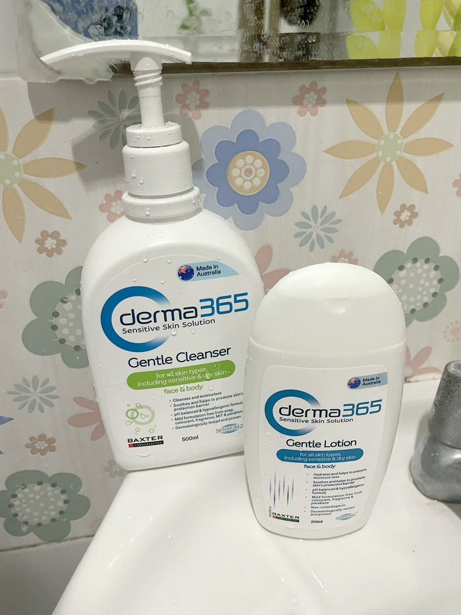judygie's tweet photo. ใช้คู่กันคือดีสุด Gentle Lotion &amp; Cleanser ของ #Derma365 ส่วนผสมข้าวโอ๊ตนำเข้าจากออสเตรเลีย 🇦🇺🦘ตอบโจทย์ทุกสภาพผิว ทุกสภาพอากาศใน 365 วันเลย #365หน้าไม่แพ้ แถมยังช่วยให้ผิวแข็งแรง พร้อมปกป้องผิวไม่ให้เสียความชุ่มชื้น ใช้ได้กับทั้งหน้าและผิวกาย พิกัดที่เซเว่นนะทุกคน https://t.co/dP04vn9akU