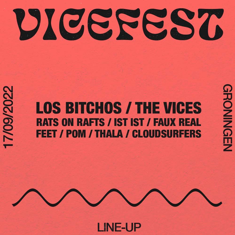 GRONINGEN LINE-UP! Ft. Los Bitchos, Rats on Rafts, IST IST, Faux Real, FEET, POM, Thala and Cloudsurfers. Ticket sale starts tomorrow at 12:00 ❤️