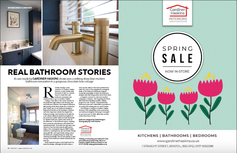 As well as @BristolLifeMag, we also feature Rod's beautiful blue bathroom in @BathLifeMag this month. #bathroomdesign @CalypsoBathroom #Bristol