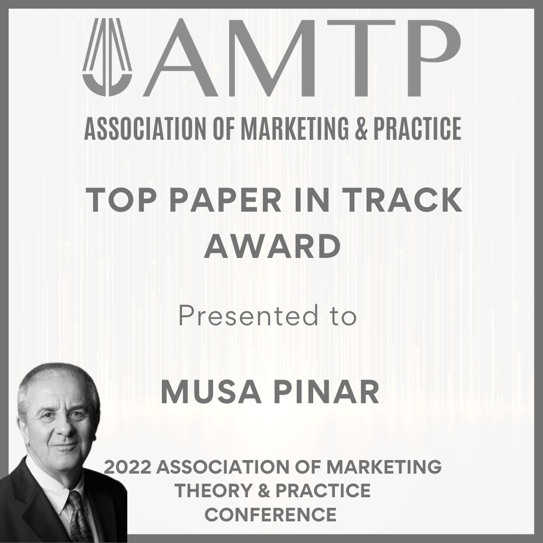 Opinyu's tweet photo. Değerli Opinistimiz Prof. Dr. Musa Pınar, ortak yazar Tülay Girard ile Association of Marketing &amp; Practice Konferansında, En İyi Makale Ödülü'nü kazanmışlardır. Kendilerini tebrik eder, başarılarının devamını dileriz. @MusaMpinar #makale #amtp #marketing https://t.co/wwPBgia5mM