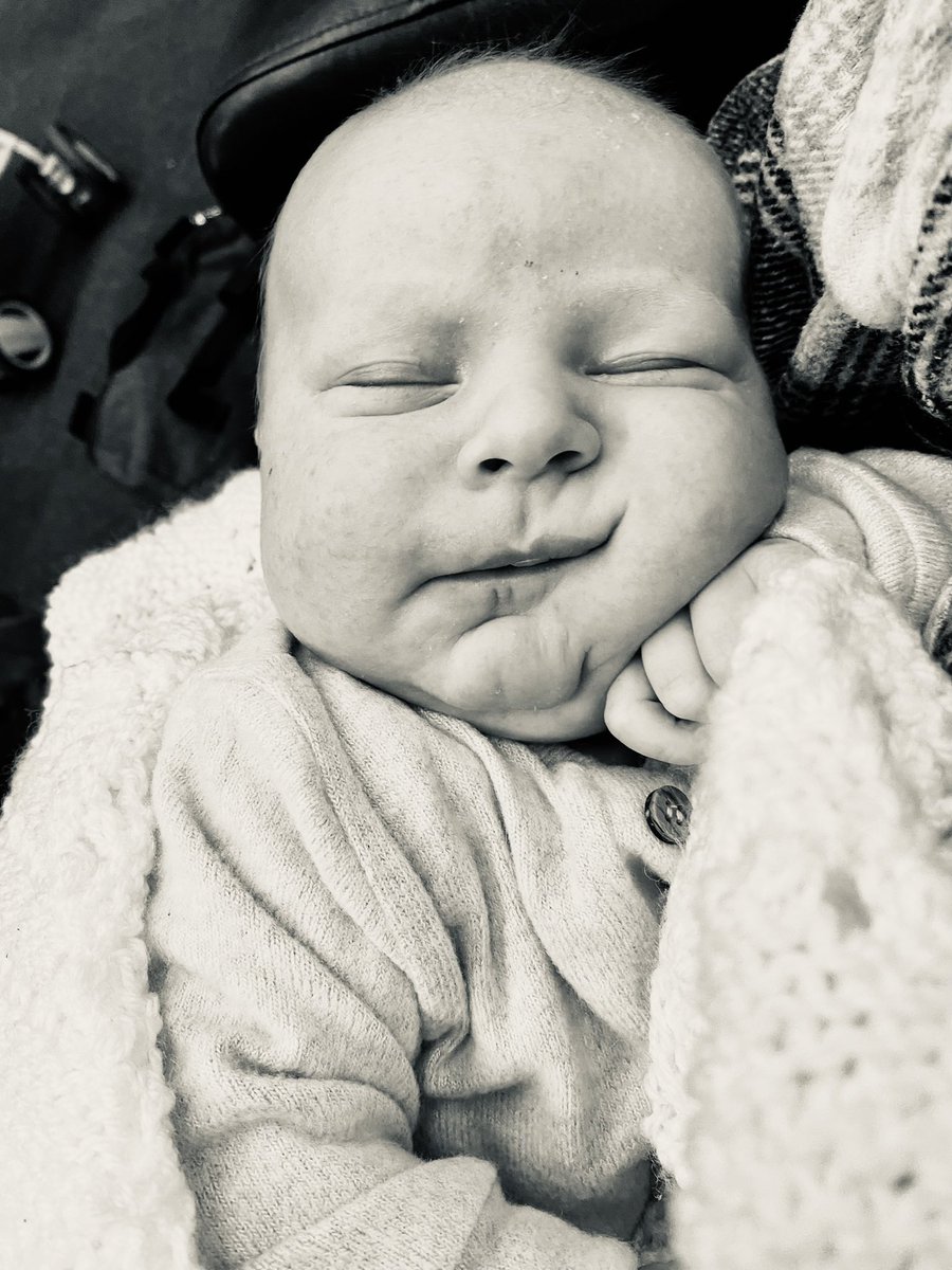 So he can sleep through the noisiest trip to soft play, but my sneeze last night woke him 🤷‍♀️ 
#babyboy 💙