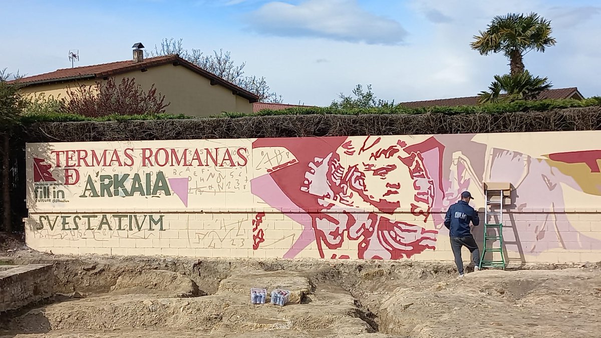 🎨 El nuevo mural del #concejo de #Arkaia coge color y forma 🖌️

⛏️ Recuperación y puesta en valor del yacimiento de las termas romanas 💦 parque arqueológico abierto
Zona Rural de <a href="/vitoriagasteiz/">Vitoria-Gasteiz!</a> 

🎤 #Herrian <a href="/AcoaAke/">ACOA-AKE</a>
