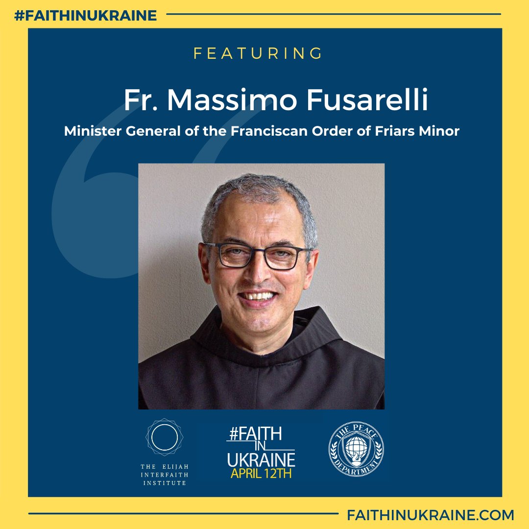 Honored by <a href="/ofmdotorg/">Ordo Fratrum Minorum</a> General Minister of Franciscan Order of Friars Minor Father Massimo Fusarelli traveling in solidarity to visit refugees and those touched by violence for the #FaithInUkraine delegation of world leaders. FaithInUkraine.com livestreams today.