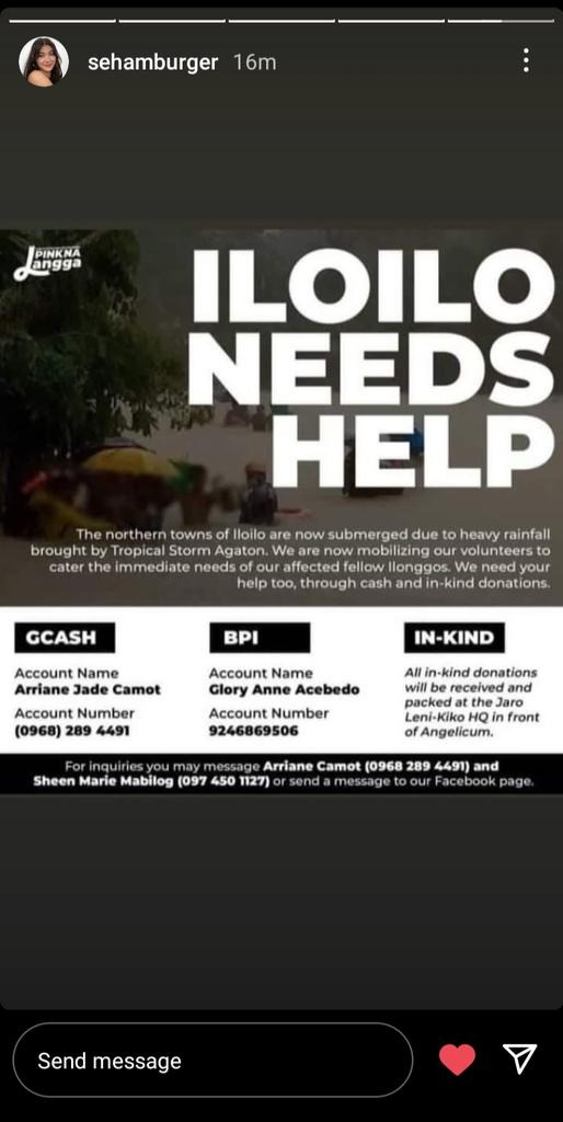 SehamDaghlasWW's tweet image. Seham&apos;s New IG Story

ILOILO NEEDS HELP🥺

#NorthernIloiloNeedsHelp 
#SehamDaghlas