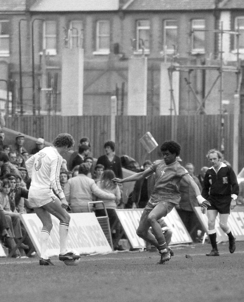 ChelseaFC's tweet photo. Forty years ago today Paul Canoville became the first black player to represent the Blues. ✊ https://t.co/CY5Qq4zPtl