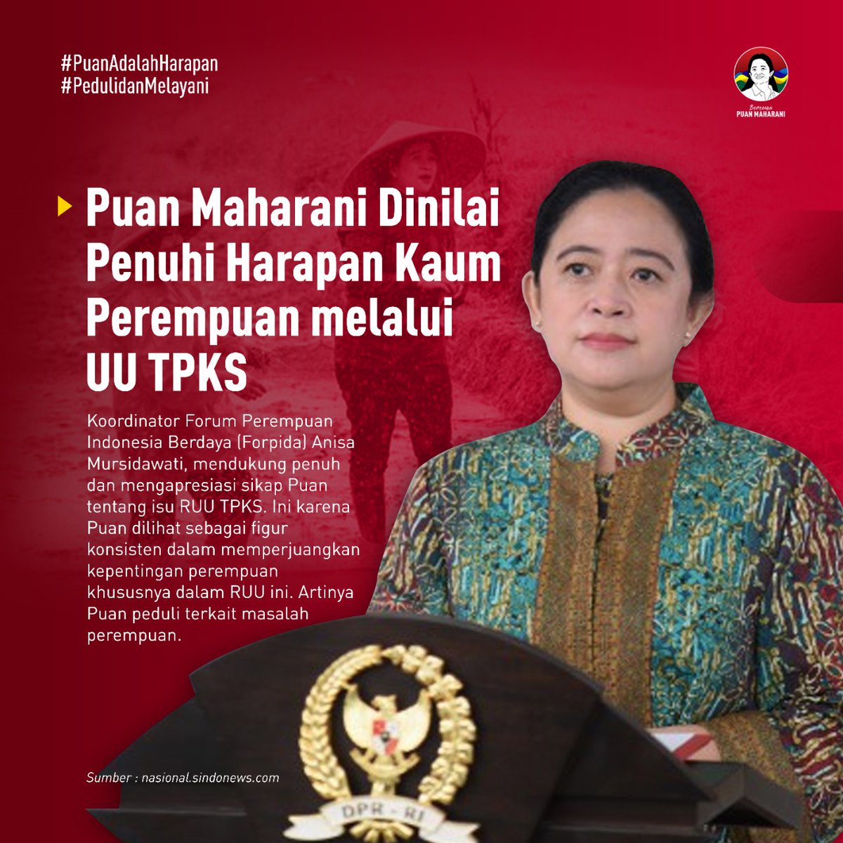 D_3l4's tweet photo. #TerimaKasihMbakPuan

Akhirnya UU TPKS Disahkan

Terimakasih kepada ketua DPR RI. Yang telah menyatukan kaum perempuan. https://t.co/apikL0ufBV