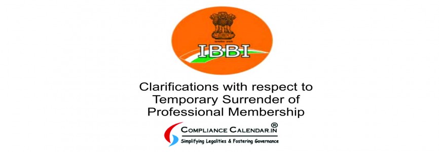 TheCCLIndia's tweet image. #Clarifications with respect to #Temporary Surrender of #Professional Membership blogs.compliancecalendar.in/clarifications…