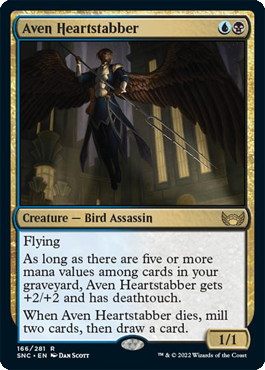 MTGGoldfish's tweet photo. A standard Baleful Strix or Coatl, with a few more hoops for both draw and deathtouch. More #MTGSNC at https://t.co/9ly5HdR4E8. 

Source: https://t.co/O7Hl6lTAEu
🎨: @danscottart https://t.co/cL8LfO7S8v