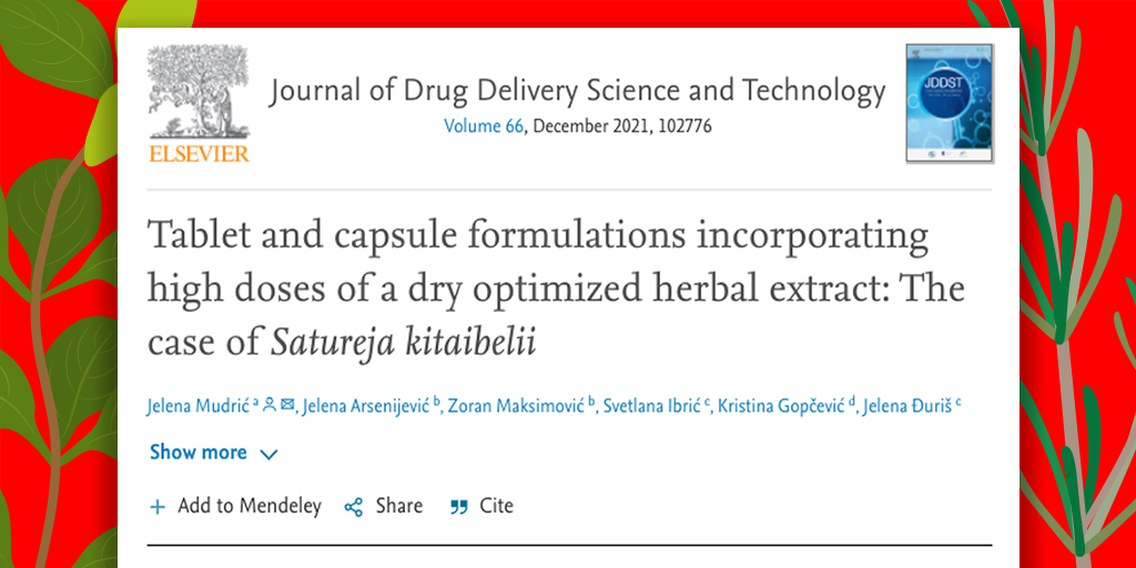 GamlenTableting's tweet photo. In this month's paper of the month the authors describe how they successfully developed capsule &amp; direct #compression tablet #formulations containing a high percentage of an herbal #extract with the aid of a Gamlen Powder Compaction Analyser
https://t.co/JEv9zeia9f
#nutraceutical https://t.co/RbIwCRgNZY